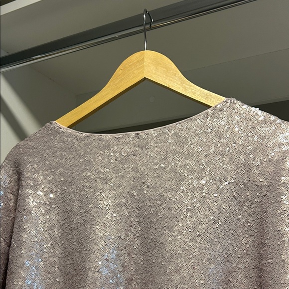 Anthropologie Lavender Sequin Blouse - Picture 8 of 9